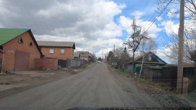 дорога через деревню Кузнецово, Красноярский край смотреть онлайн