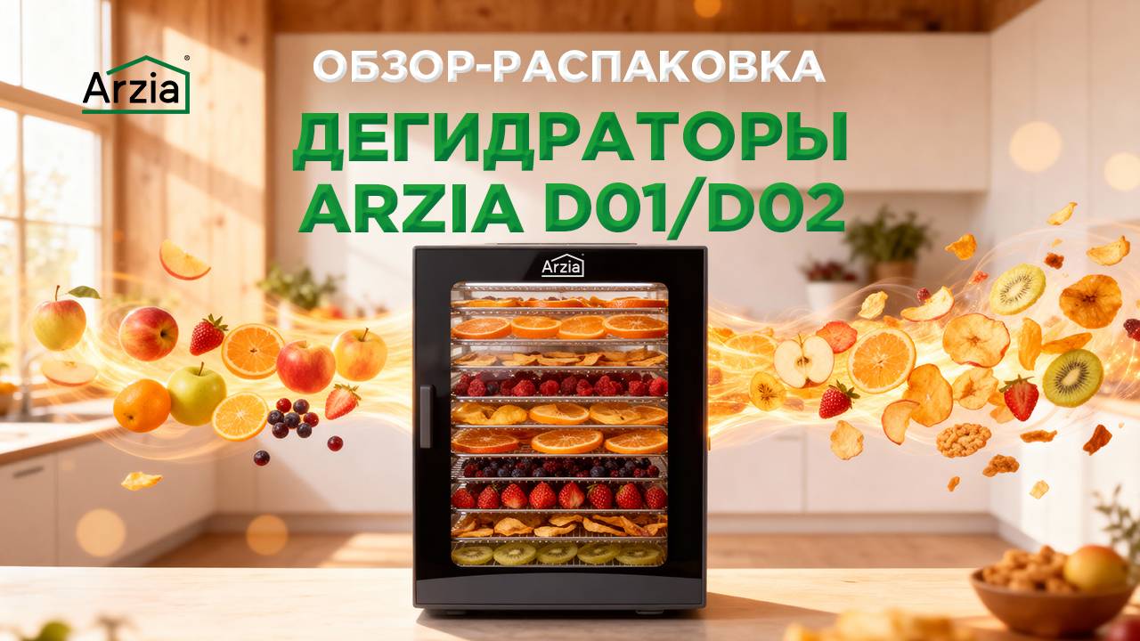 📦 Обзор-распаковка Дегидратора Arzia D02 | Сушилка для овощей, фруктов и мяса смотреть онлайн