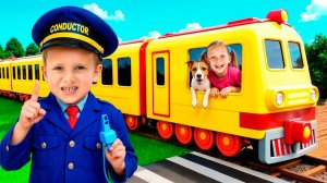 Поезд едет в приключение!  Песня с Майей и Машей