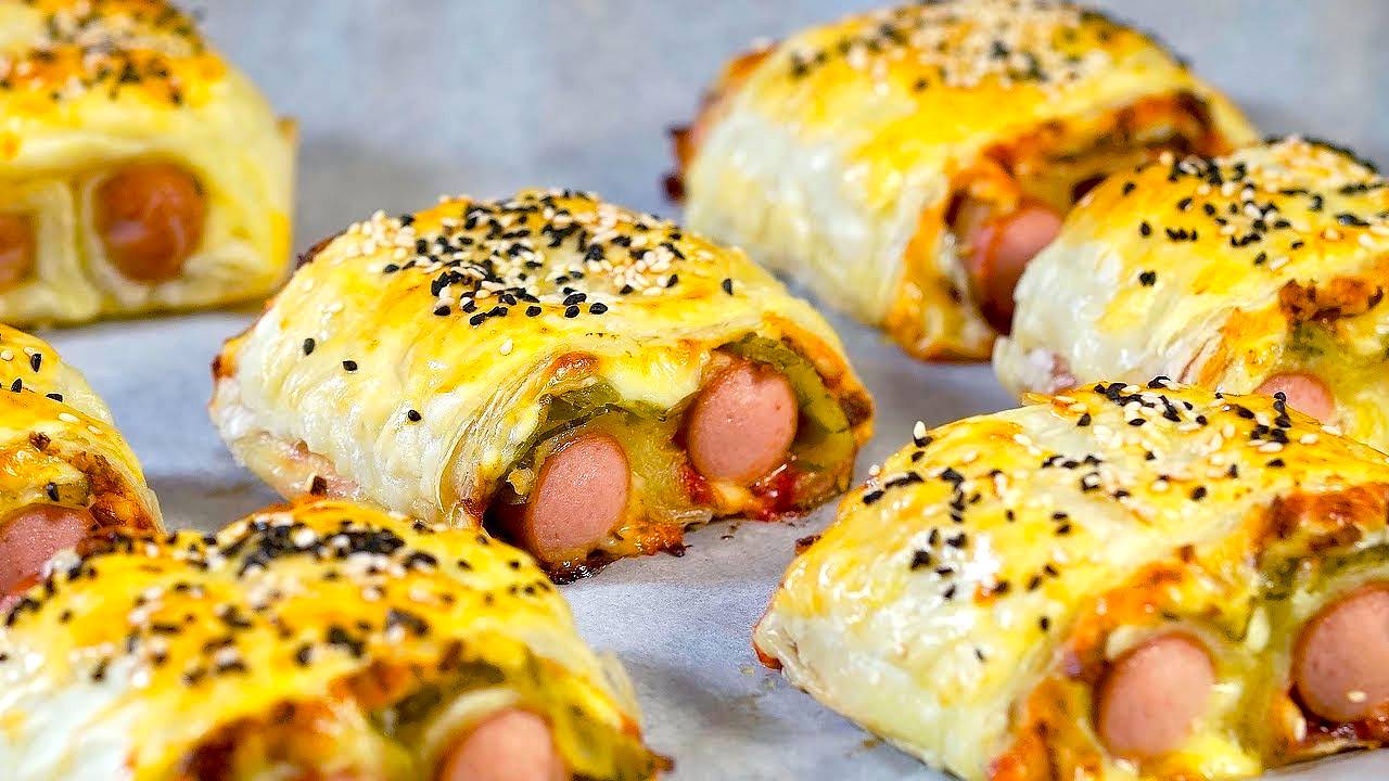 Хрустит и тает во рту! Вкусный рецепт из слоеного теста! смотреть онлайн