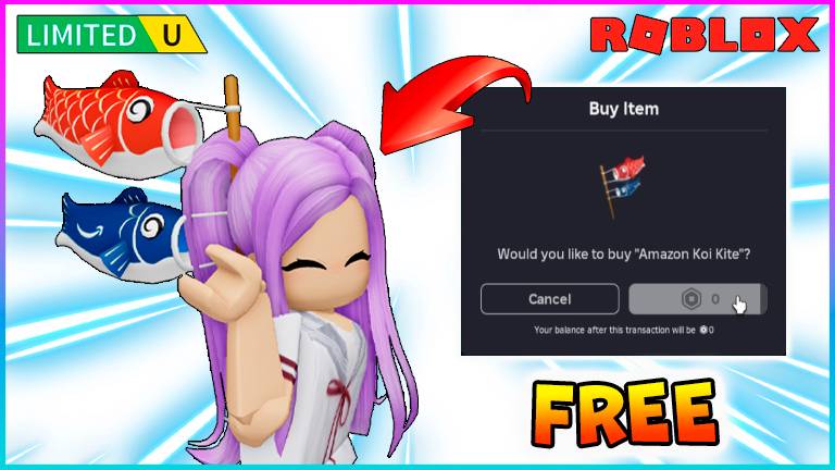 УСПЕЙ получить БЕСПЛАТНО🎏Воздушного змея в Amazon 2025 #roblox #роблокс #freeugc