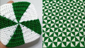 ПОСМОТРИТЕ НА ЭТУ КРАСОТУ! Необычный бабушкин квадрат крючком. Вязание крючком.