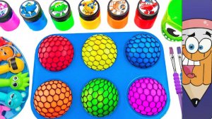 Мультики для Детей. Как сделать ярких цветных антистрессиков. Мультики залипалки для Малышей