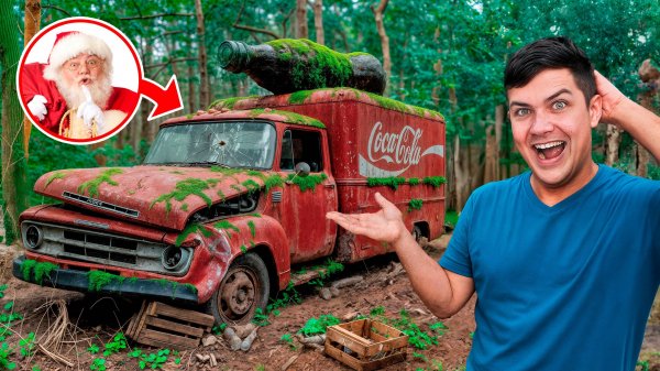 Оживляем ЗАБРОШЕННЫЙ Грузовик COCA-COLA в ЛЕСУ! Он стоял там 30 ЛЕТ!