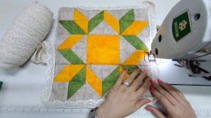 Великолепный лоскутный коврик, вдохновленный красками осени 🍂