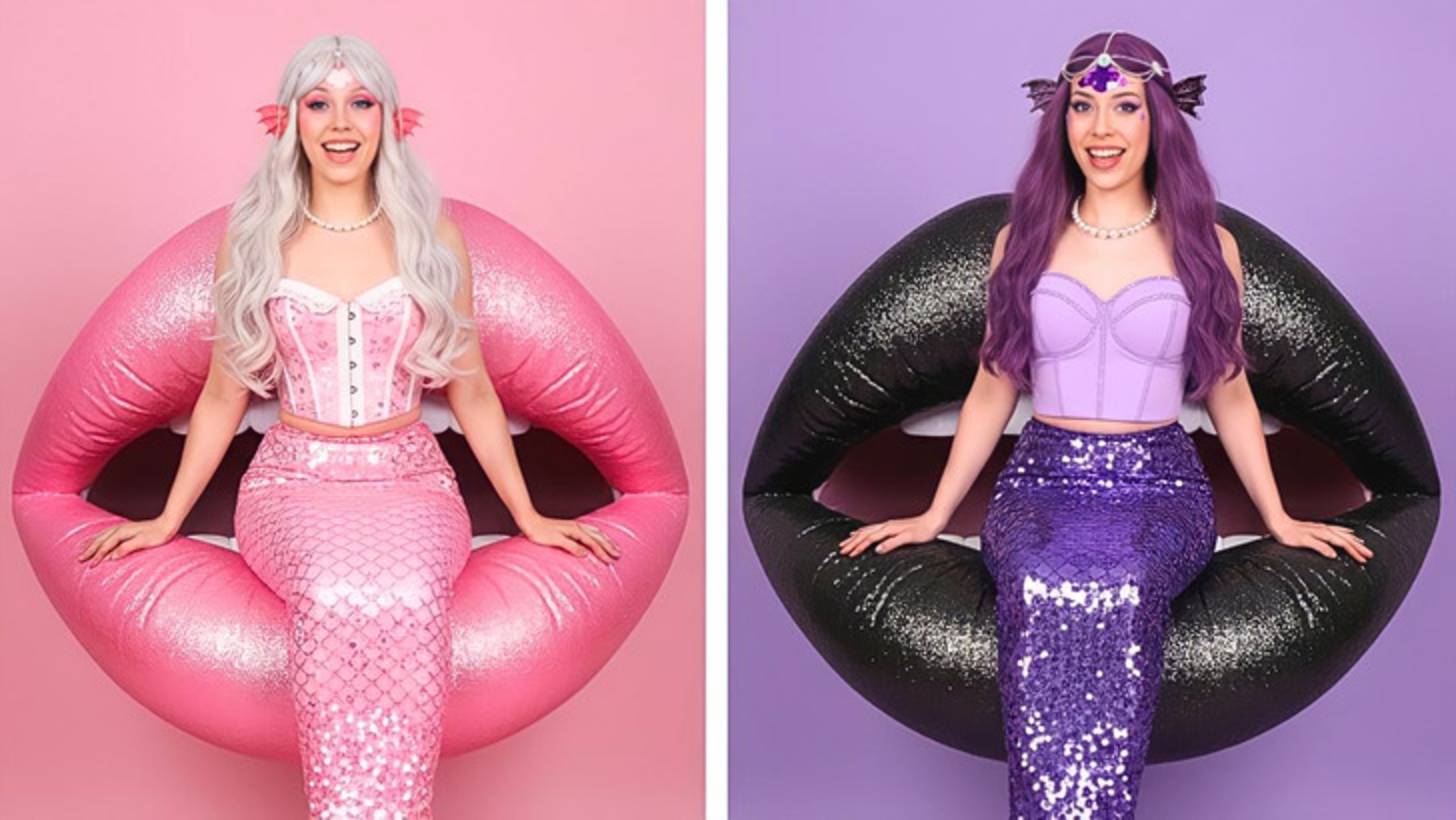 🧜 Розовая русалка vs чёрная русалка ✨ Волшебное преображение! смотреть онлайн