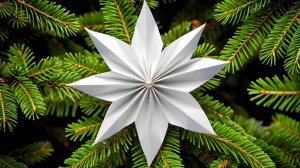 Новогодняя снежинка из бумаги ❄ Поделки на новый год