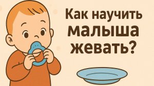 Как научить малыша жевать?