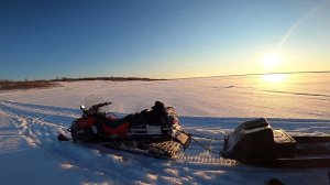 Рыбалка на Енисее. Мы вновь на льду. 15