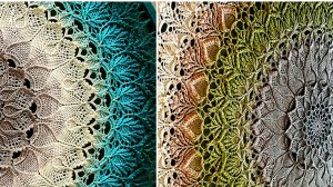 22. Вязание крючком. 74-77ряды Салфетка Arcanowave. Мастер-класс по вязанию.mp4