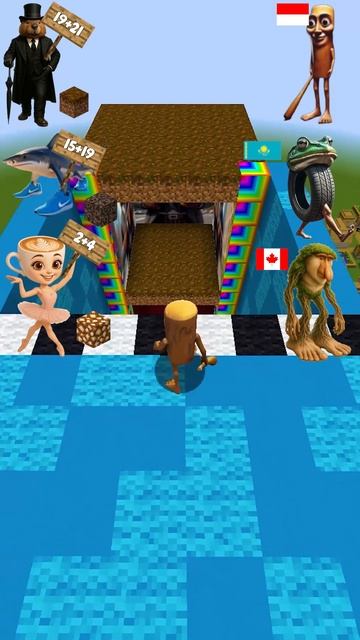 Italian Brainrot Vs Squid Game Sky Jump #minecraft #shorts #brainrot смотреть онлайн