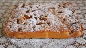 ПИРОГ со СЛИВАМИ Быстрый в приготовлении ВКУСНЫЙ ПИРОГ заливной пирог