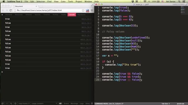 Javascript-джедай #7 - Логические значения смотреть онлайн