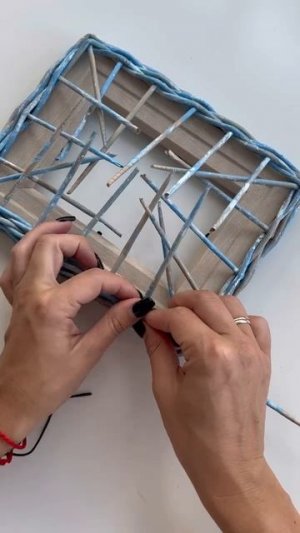 Плетеная фоторамка📸