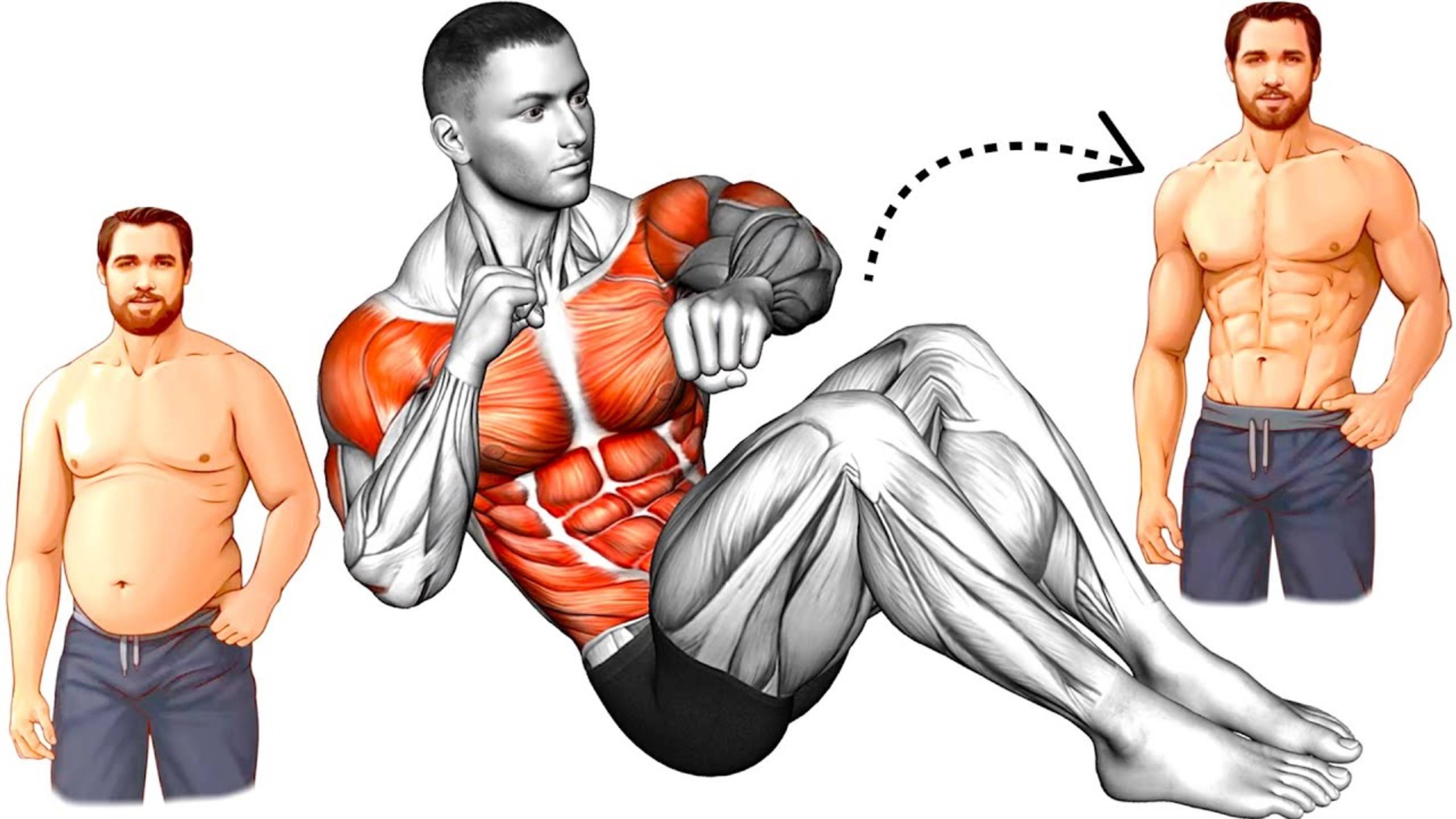 12 упражнений для сжигания жира на животе (быстрое избавление от жира) смотреть онлайн