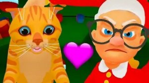 бабка и кот