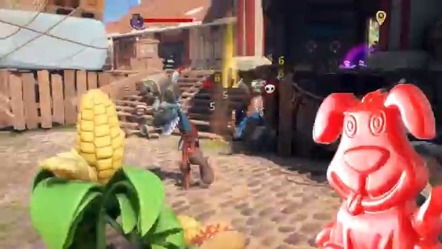 Зомби-туалет вместе с Йети атакуют Кукурузу и желейного Стасика Plants vs Zombies смотреть онлайн