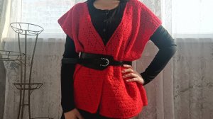 ЖИЛЕТ КРЮЧКОМ РОМБЫ🧶