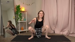 Yoga in a Plaid Skirt