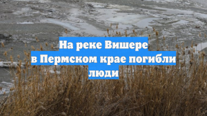 На реке Вишере в Пермском крае погибли люди