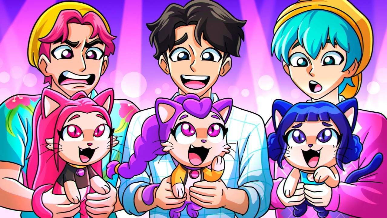 РУМИ, МИРА И ЗОИ ТЕПЕРЬ КОШКИ_! K-Pop Охотницы на Демонов_ Huntrix анимация смотреть онлайн