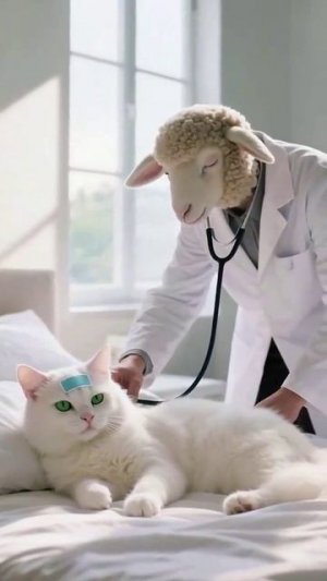 заботливый котенок