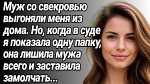 Жизненные Истории/Муж со свекровью выгоняли меня из дома, но в суде я заставила их замолчать