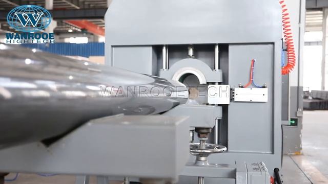 Автоматический станок для нарезки резьб пластиковых ПВХ ПЭ труб диаметром 125-315мм смотреть онлайн