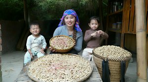 Готовлю вареный арахис, чтобы продать на рынке. Забираю маленькую дочь из школы. Жизнь во Вьетнаме