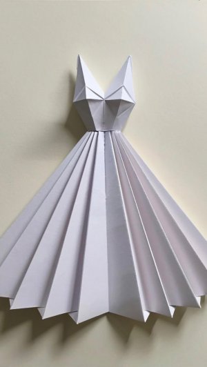 Оригами платье