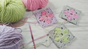 Мотив крючком для детского одеяла 🌸 - Вязание крючком простые узоры