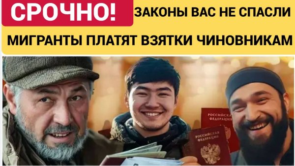 🔴 ЗАКОНЫ НАРОД НЕ СПАСЛИ! Мигранты платят взятки, а Россия теряет контроль — что происходит?