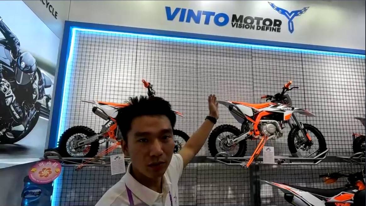 Мотоциклы и квадроциклы VINTO (XGJAO). Интервью на выставке CFAIR. смотреть онлайн