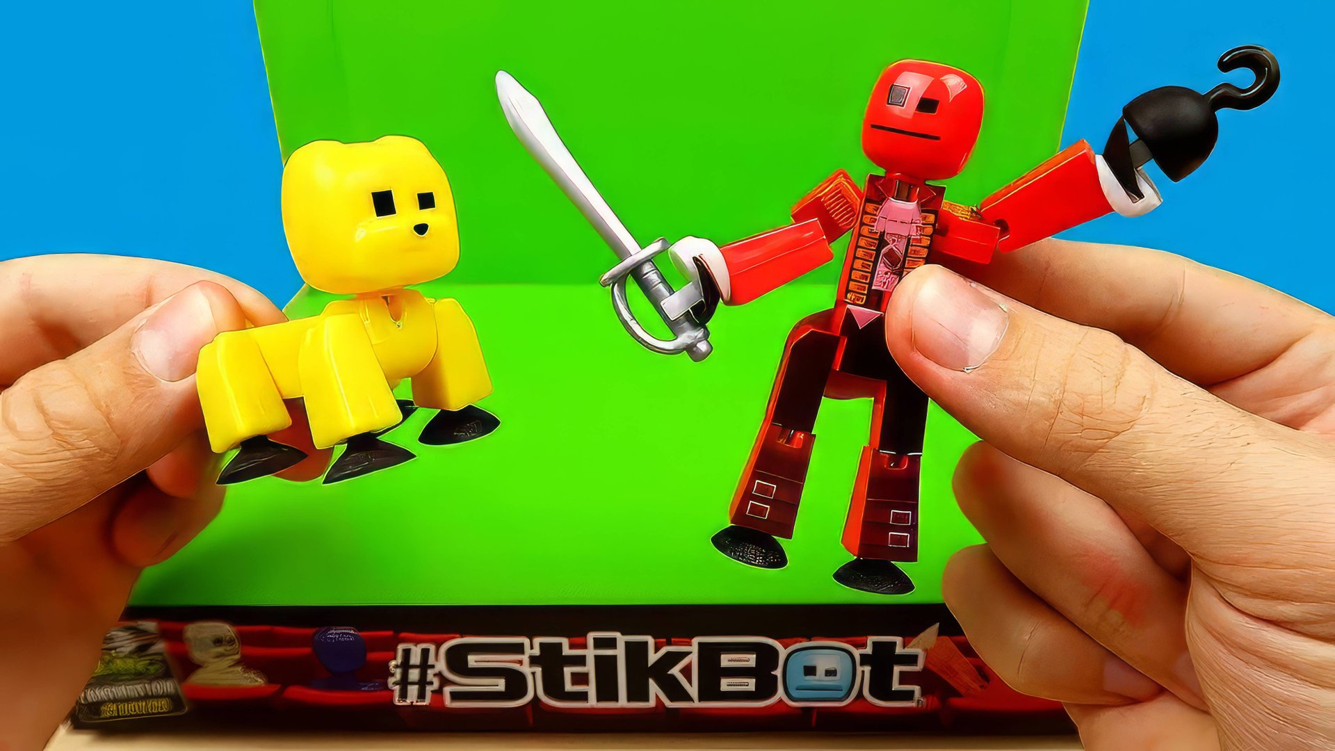 Новая мини студия для съемки мультфильмов! Стикботы пираты и стикботы звери! STIKBOT Stop motion смотреть онлайн