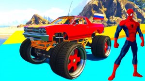 Мультфильмы про машинки Большие автобусы и монстр траки Мультфильмы про супергероев для детей