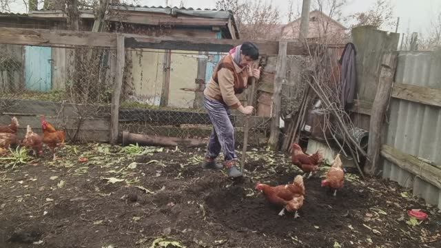 ПРИГОТОВИЛА ОБЕД, НАКАПАЛА ЧЕРВЯЧКОВ КУРАМ, ЖИЗНЬ В СЕЛЕ смотреть онлайн