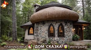 Сказочный дом мечты – 3D идея для вдохновения с планировкой и интерьером 🏡🏚️🏠 вариант (444)