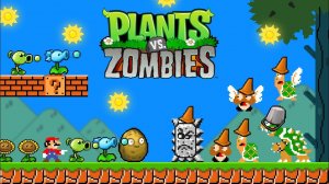 🌻🧟 А что если Plants Vs. Zombies появились в мире Марио?