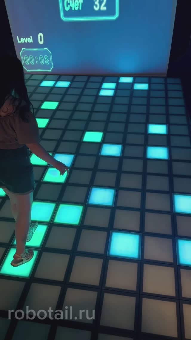 Интерактивный светодиодный пол с проектором «Арена Pixel Battle Plus» 187 шт смотреть онлайн