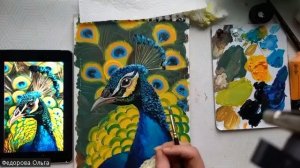 Акрил. Арт-павлин