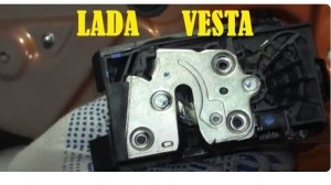 Лада Веста - замена замка передней двери, снятие и установка