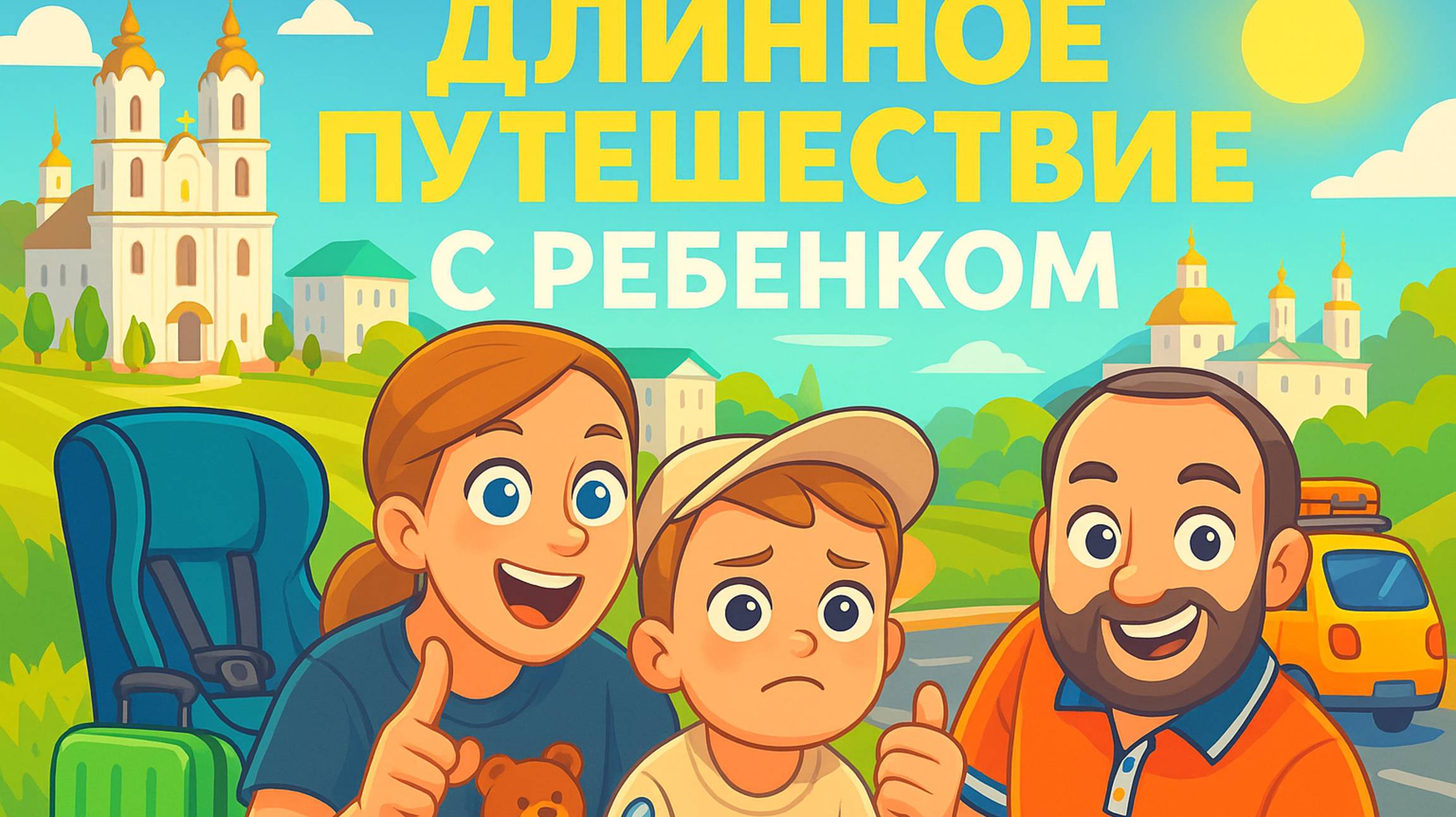 1100 км на машине с ребёнком (от 6 мес. до 3 лет): что реально работает