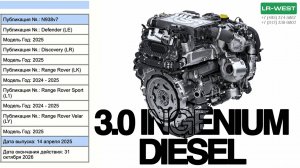 СРОЧНАЯ ОТЗЫВНАЯ акция Land Rover: ЗАВОДСКОЙ БРАК в 3.0 Ingenium, который УБИВАЕТ мотор!