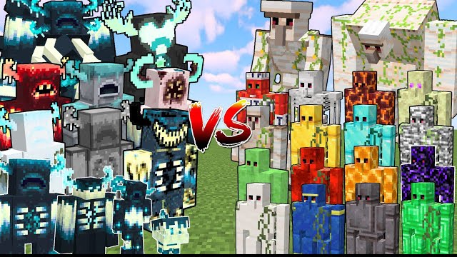Какой Вандер сможет победить големов в Майнкрафте смотреть онлайн