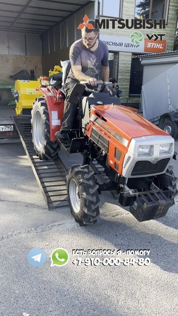 Этот брутальный дизайн из 90 меня сводит с ума) Mitsubishi VST MT180D #трактор #минитрактор #купить смотреть онлайн