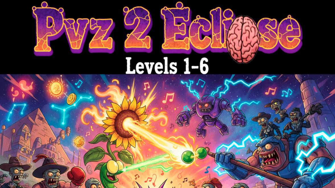 PvZ 2 Eclise - Level 1-6