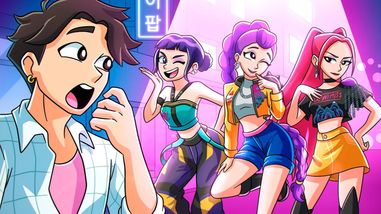 ДЖИНУ ВЫБРАЛ СЕБЕ ДЕВУШКУ_! K-Pop Охотницы на Демонов_ Huntrix анимация-1 смотреть онлайн