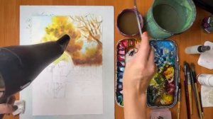 Осенний сюжет «Мальчик в луже»