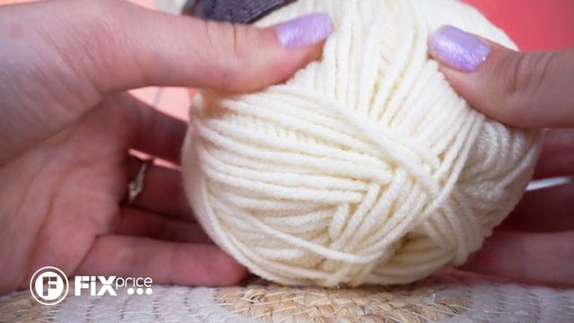 Пряжа для ручного вязания "Angora Natural" | FIX PRICE смотреть онлайн