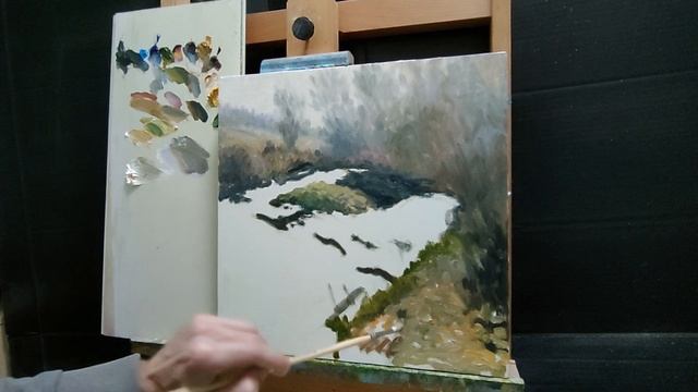 Осенний пейзаж для начинающих|рисуем осенний пейзаж смотреть онлайн